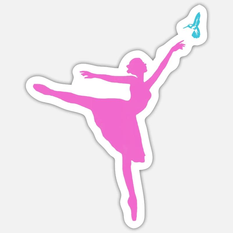 Danseur Sticker taille S (10 x 10 cm)