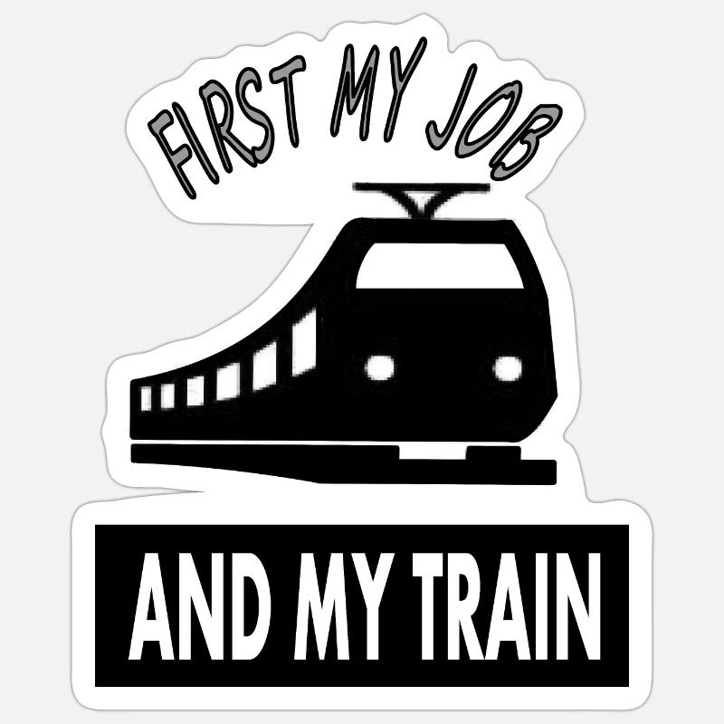 Train driver train driving train driver saying train driver Sticker size S (10 x 10 cm)