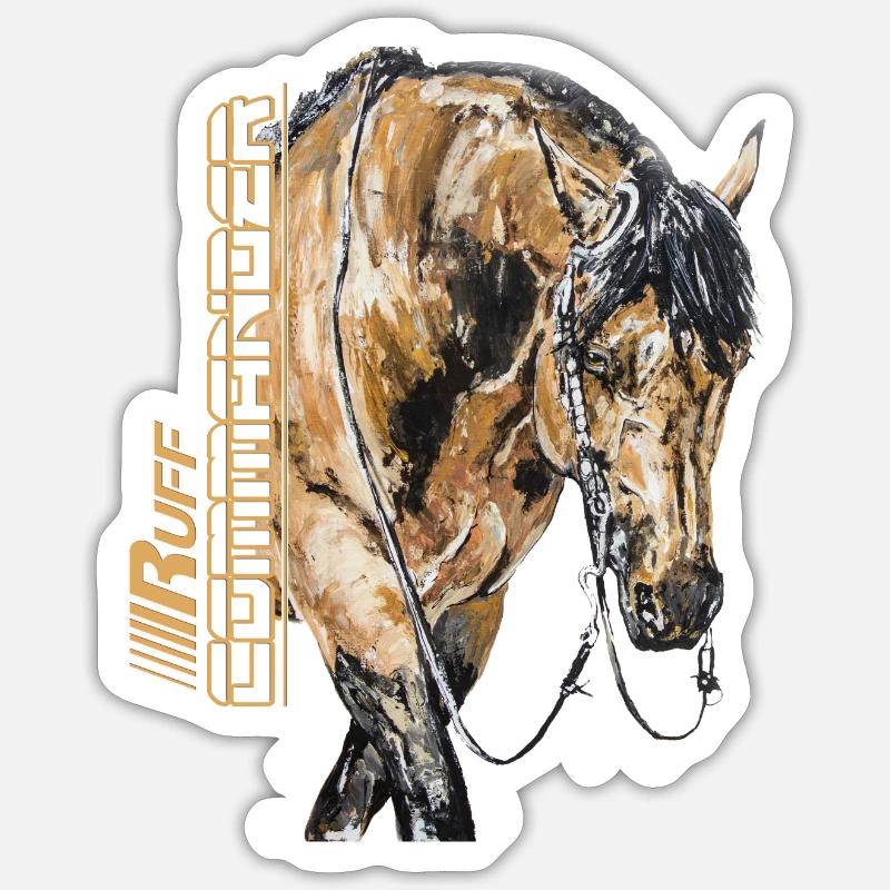 CALL COMMANDER - Sticker size S (10 x 10 cm) - white matte