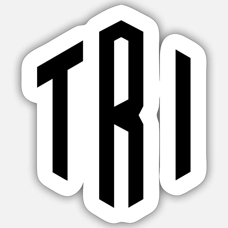 TRI TRIATHLON - Sticker Größe S (10 x 10 cm) - Mattweiß