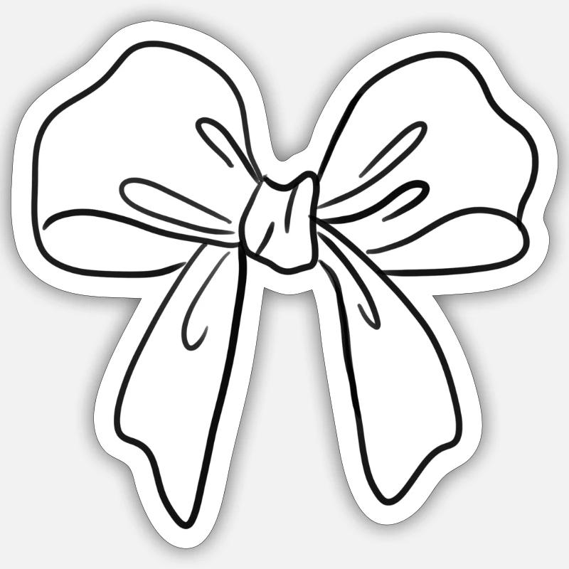 Cute bow Sticker size S (10 x 10 cm)