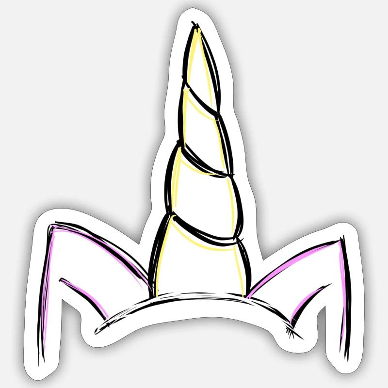 Unicorn - Sticker size S (10 x 10 cm) - white matte