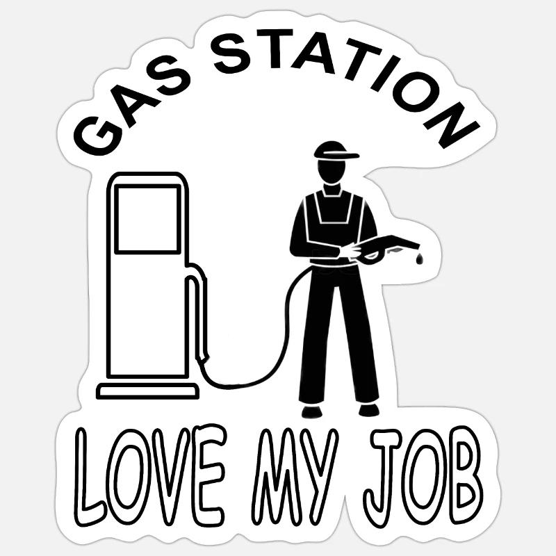 je suis tankwarter cools ravisseurs de ravitaillement - Sticker taille S (10 x 10 cm) - blanc mat