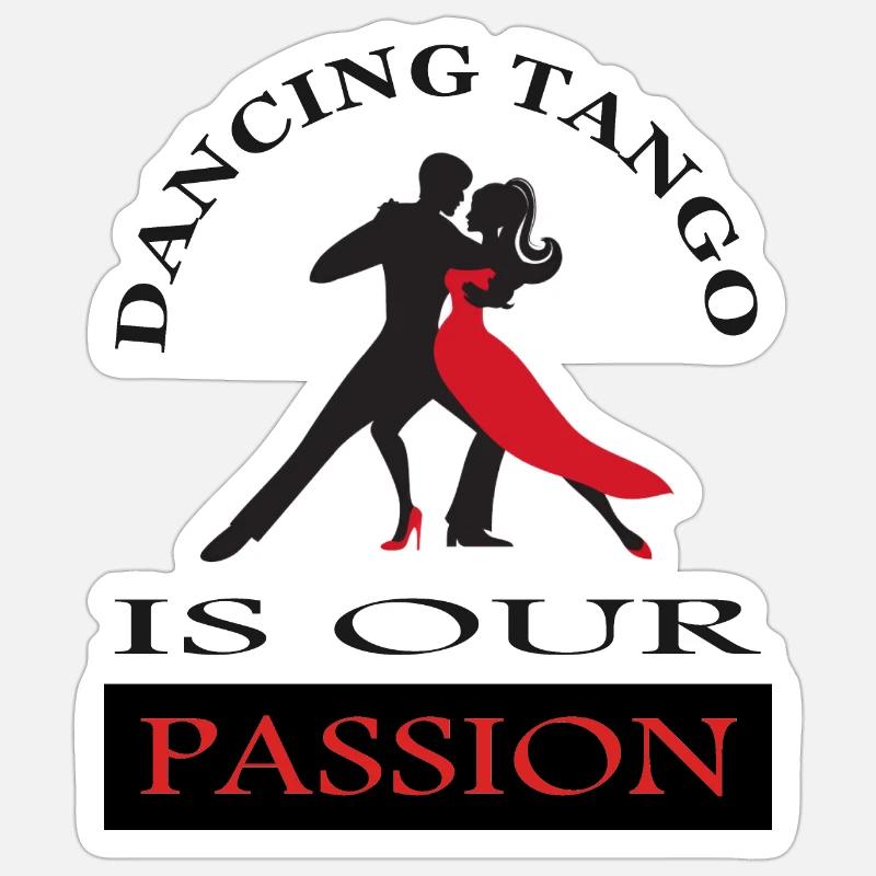tango danse tango danseur danseur cadeau danse Sticker taille S (10 x 10 cm)