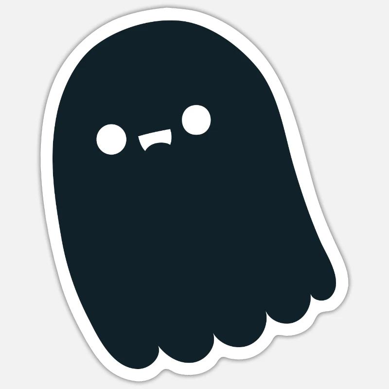 Geist - Sticker Größe S (10 x 10 cm) - Mattweiß