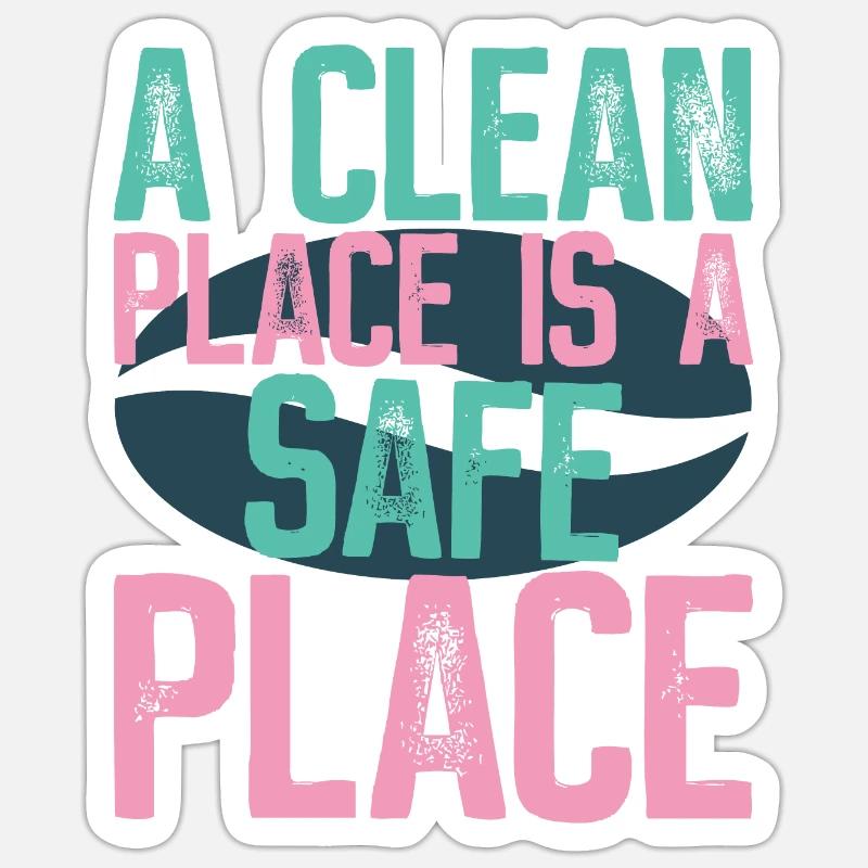 Cleaner Spruch Geschenkidee Sticker Größe S (10 x 10 cm)