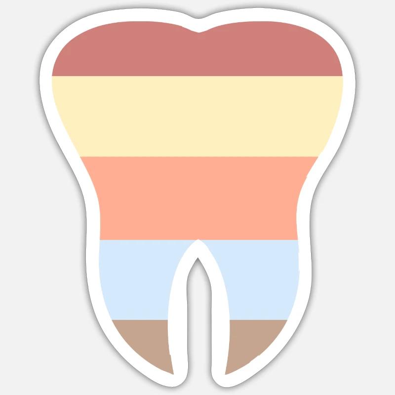 La dent Sticker taille S (10 x 10 cm)