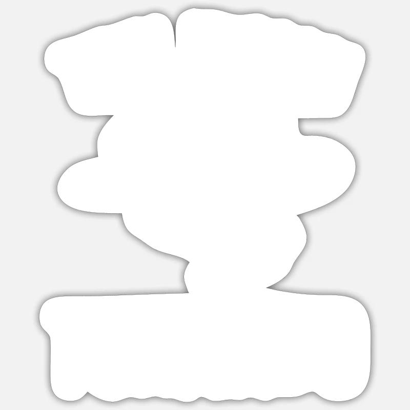 Tiny Human Tornado - Sticker size S (10 x 10 cm) - white matte