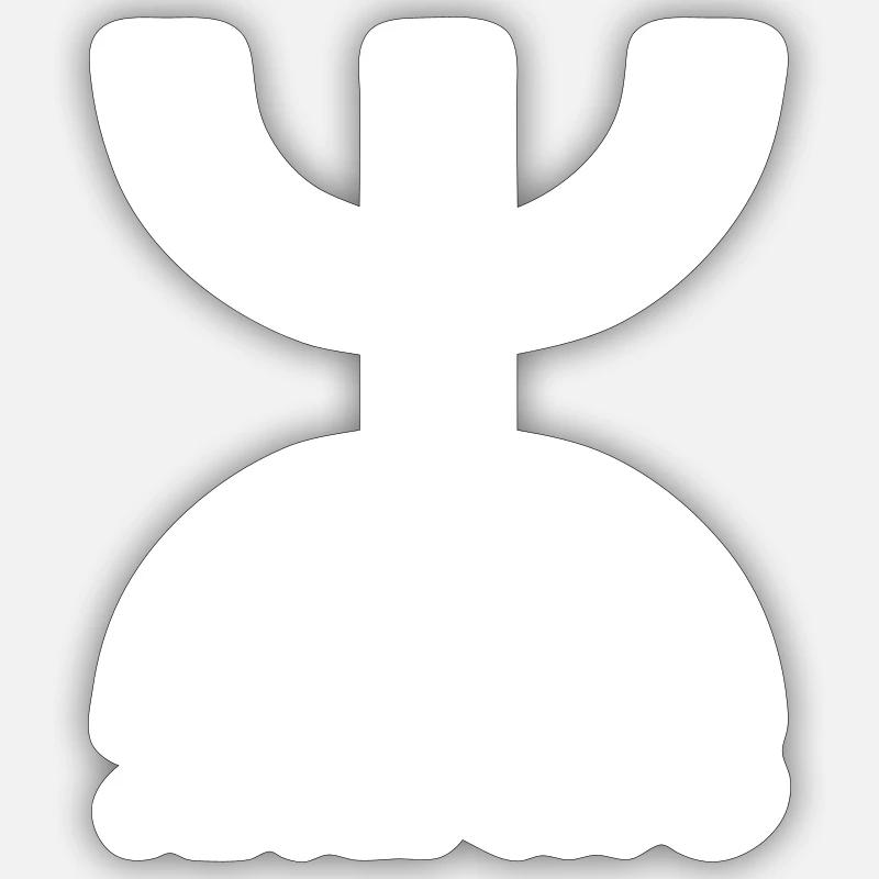 Amazigh Kabyle - Sticker Größe S (10 x 10 cm) - Mattweiß