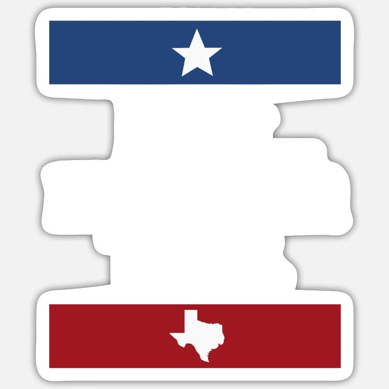 Don't Mess With Texas - Sticker Größe S (10 x 10 cm) - Mattweiß