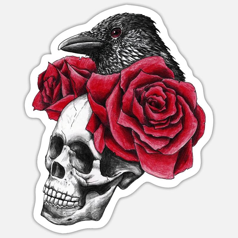 Gothic - Sticker taille S (10 x 10 cm) - blanc mat