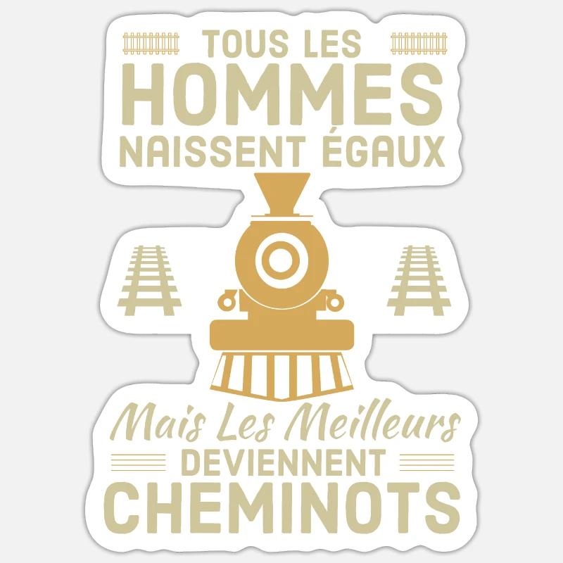Cheminots Sticker taille S (10 x 10 cm)
