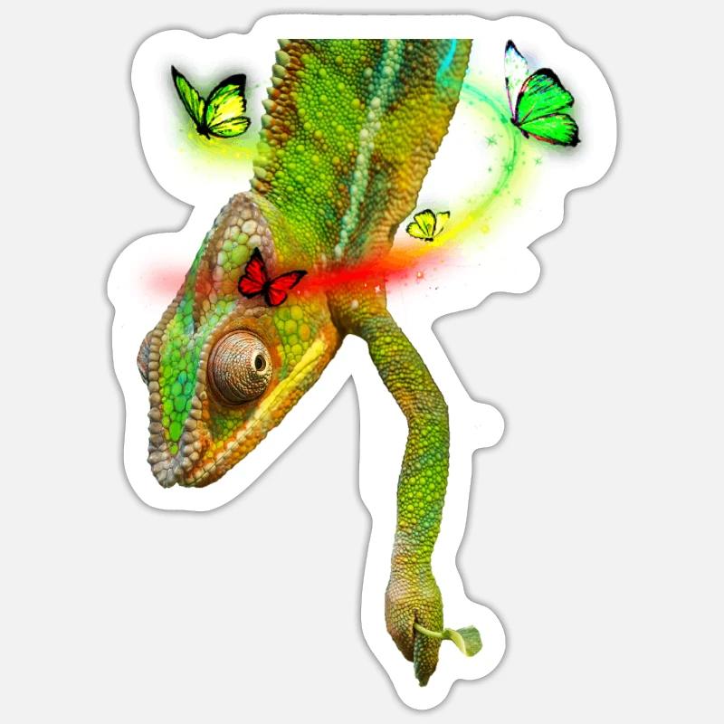 Caméléon Sticker taille S (10 x 10 cm)