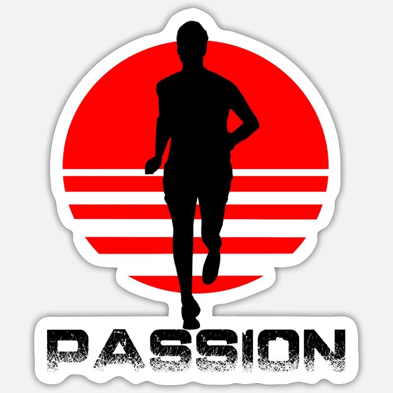 Runner - Sticker taille S (10 x 10 cm) - blanc mat