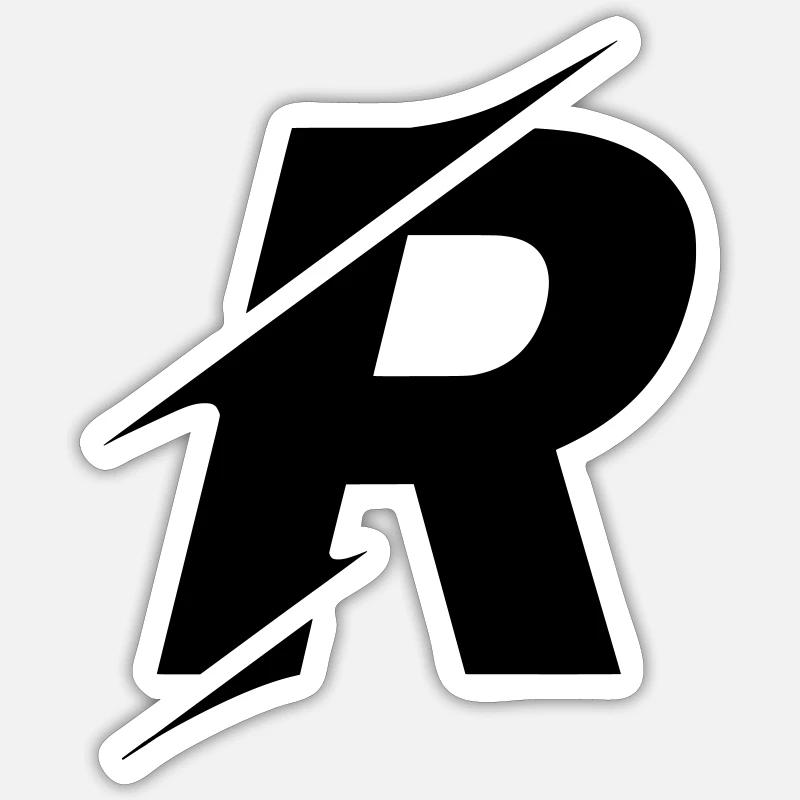 R - Sticker Größe S (10 x 10 cm) - Mattweiß