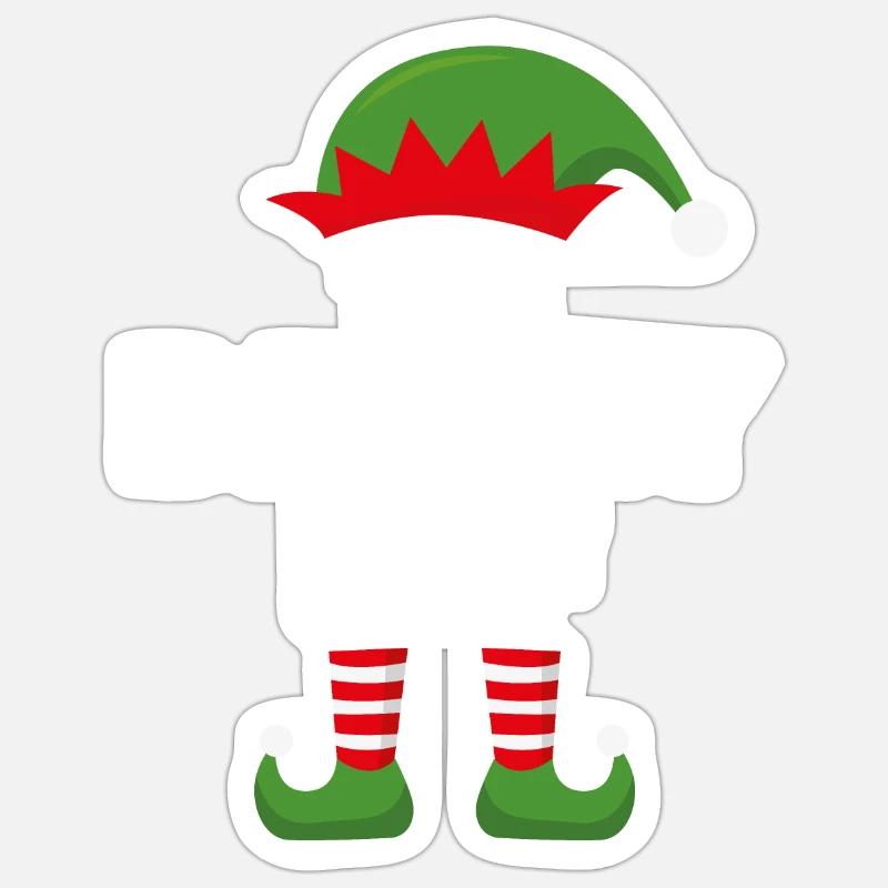 The Daddy Elf - Sticker size S (10 x 10 cm) - white matte