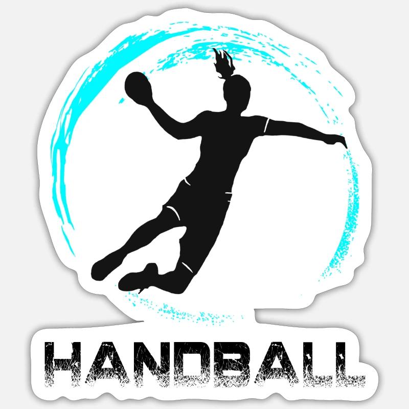 Handball - Sticker size S (10 x 10 cm) - white matte