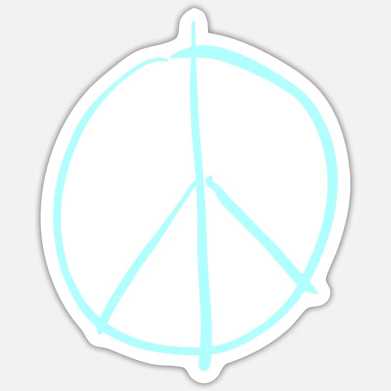 Frieden Sticker Größe S (10 x 10 cm)