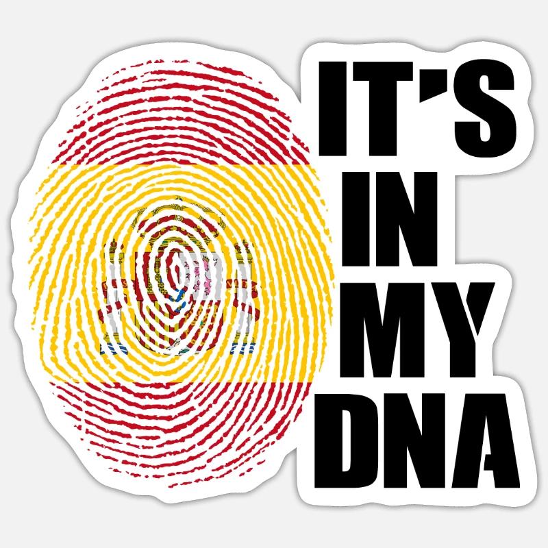 Espagne - Sticker taille S (10 x 10 cm) - blanc mat