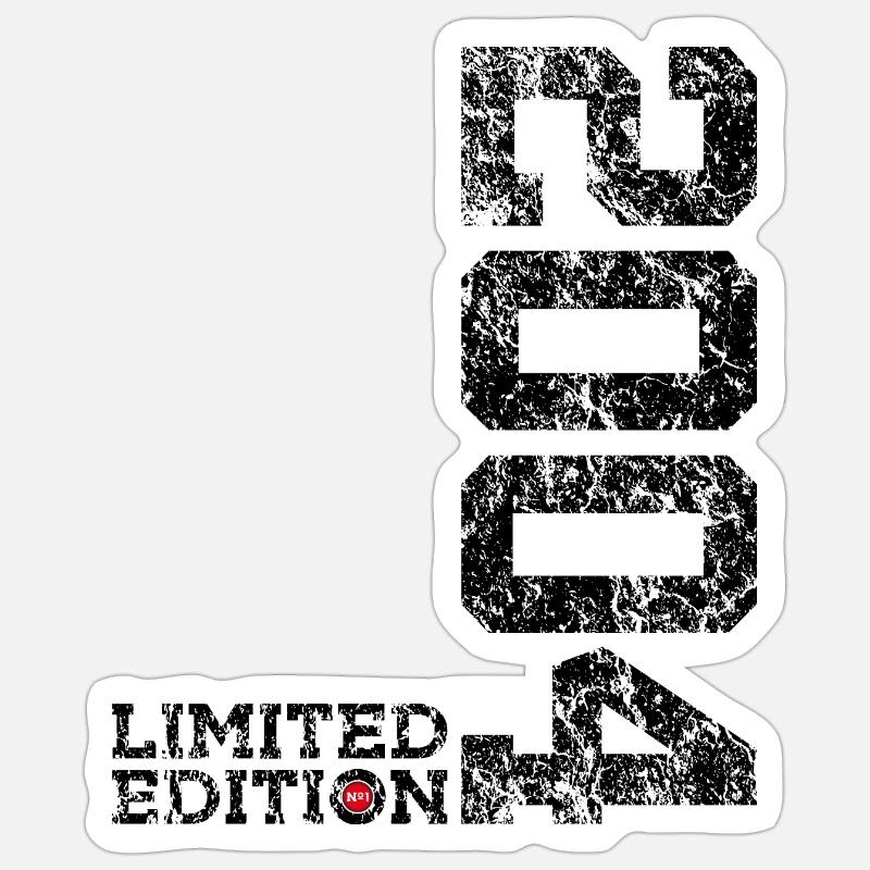 22E ANNIVERSAIRE 22 ANS ÉDITION LIMITÉE 2004 - Sticker taille S (10 x 10 cm) - blanc mat