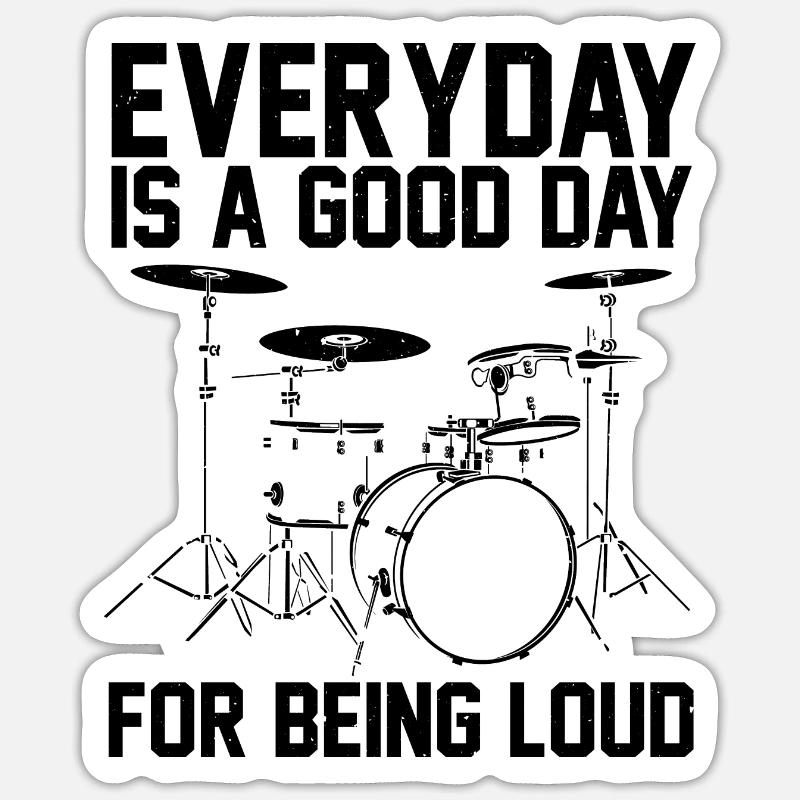 Percussion Sticker taille S (10 x 10 cm)