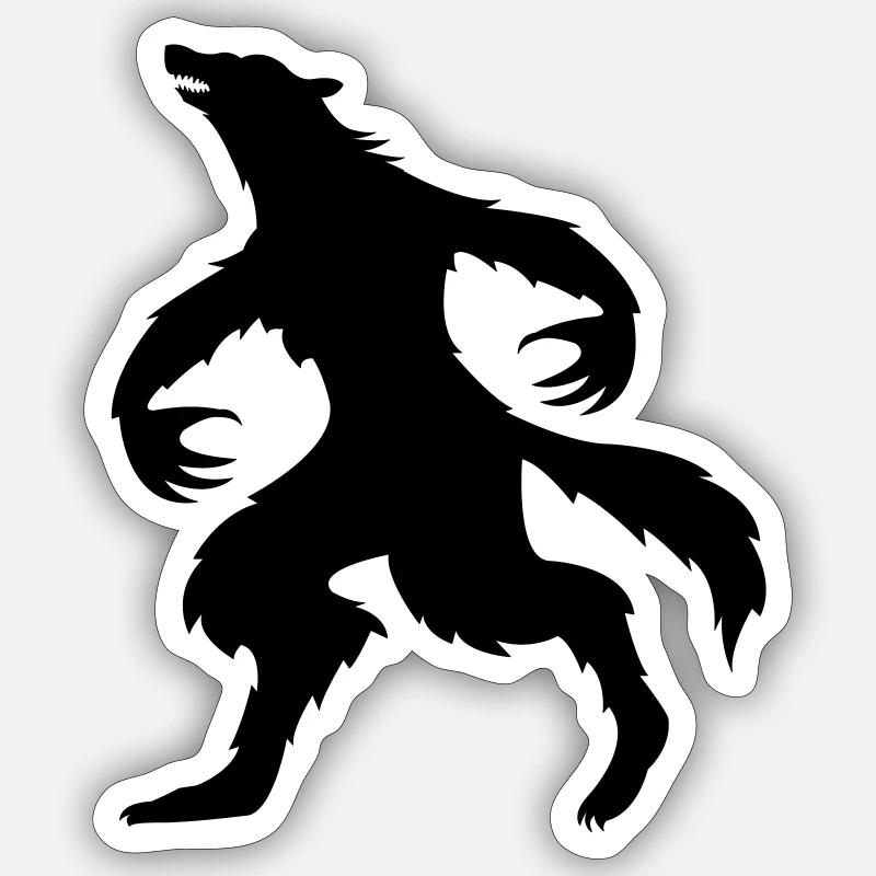Werewolf Sticker size S (10 x 10 cm)