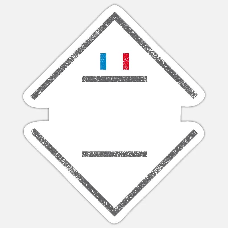 Lyon - Sticker taille S (10 x 10 cm) - blanc mat