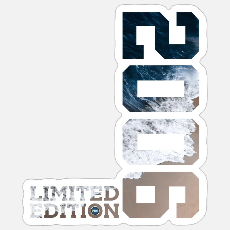20E ANNIVERSAIRE ÉDITION LIMITÉE 2006 - Sticker taille S (10 x 10 cm) - blanc mat
