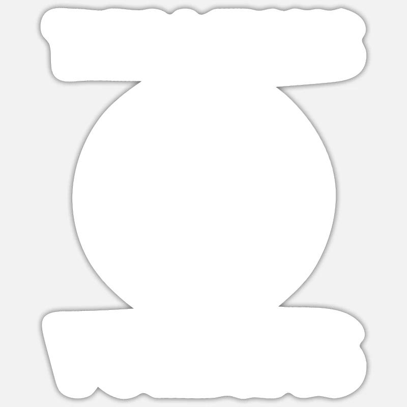Tempolimit - Sticker Größe S (10 x 10 cm) - Mattweiß
