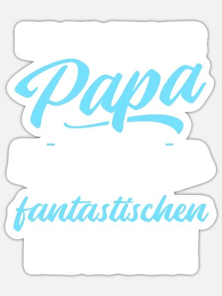 Ich bin stolzer Papa von 3 fantastischen Kindern - Sticker Größe S (10 x 10 cm) - Mattweiß