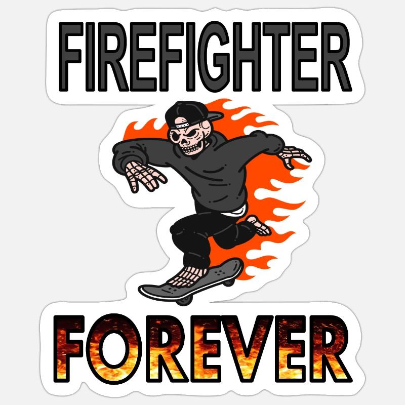 Firefighter Firefighter Firefighter Fire Brigade Gift Idea Sticker size S (10 x 10 cm)