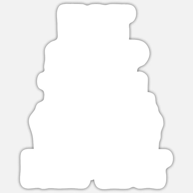 Marathon Running - Sticker size S (10 x 10 cm) - white matte