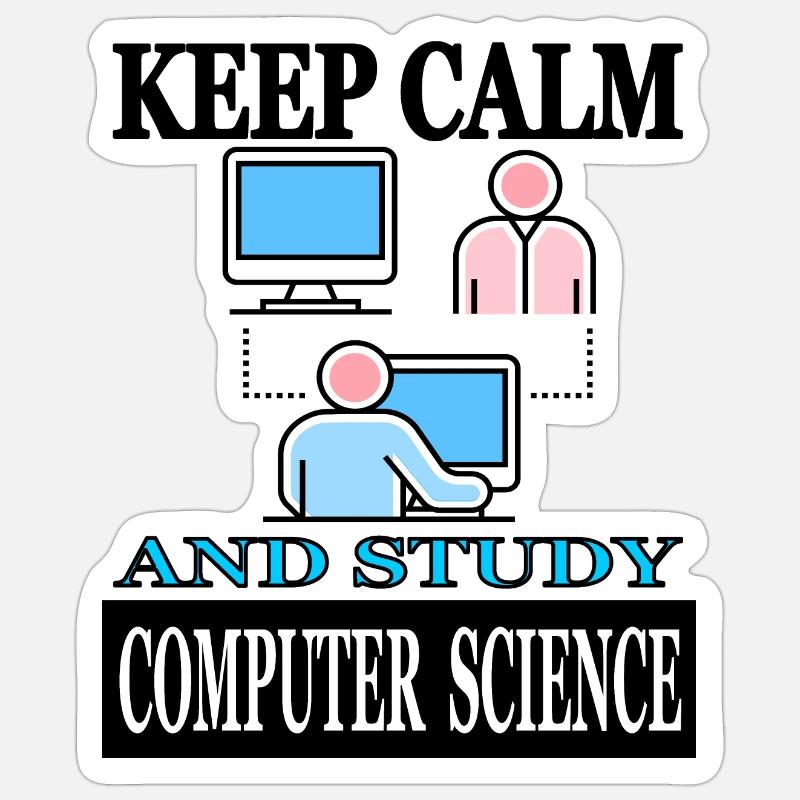 Informatik Student Computerlinguistik studieren Sticker Größe S (10 x 10 cm)