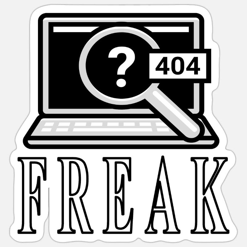 Computer Geek Computer Game Computer Specialisist PC - Sticker size S (10 x 10 cm) - white matte