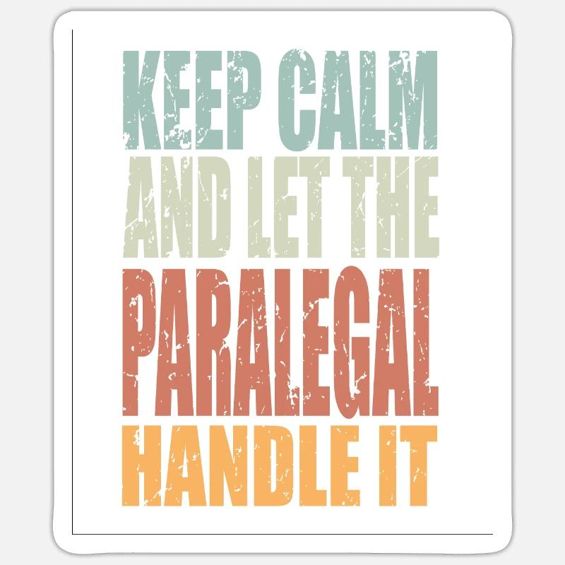 Keep Calm Rechtsanwaltsfachangestellte Spruch Sticker Größe S (10 x 10 cm)