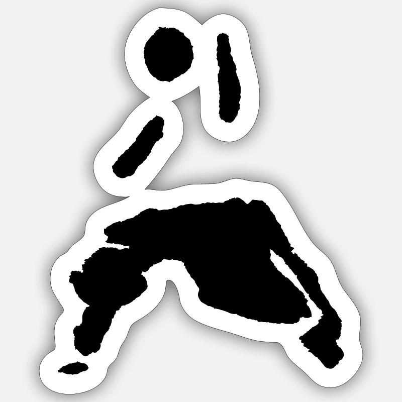 shaolin - Sticker taille S (10 x 10 cm) - blanc mat
