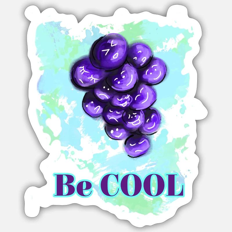 Grapes Sticker size S (10 x 10 cm)