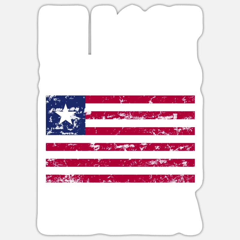Libya Flag Saying - Sticker size S (10 x 10 cm) - white matte