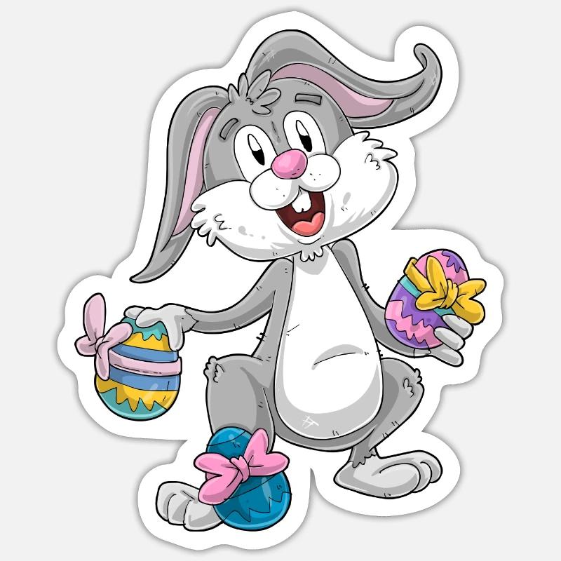 Easter - Sticker size S (10 x 10 cm) - white matte