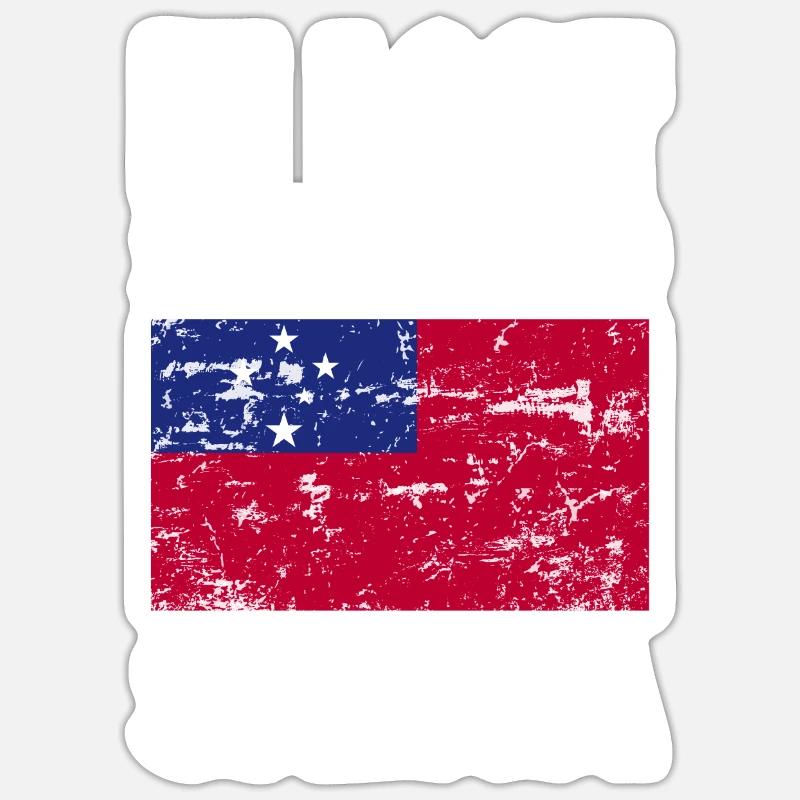 Drapeau des Samoa Sticker taille S (10 x 10 cm)