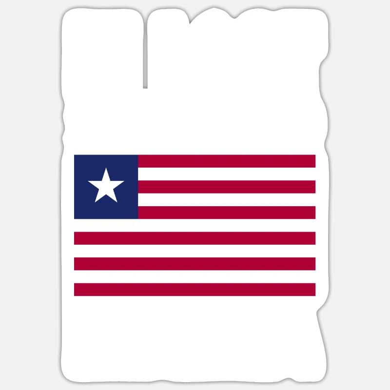 Drapeau de la Libye Sticker taille S (10 x 10 cm)