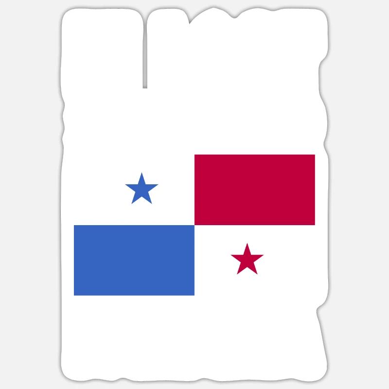 Drapeau du Panama Sticker taille S (10 x 10 cm)