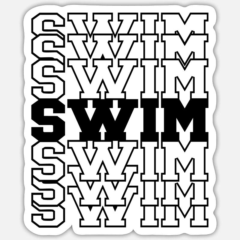 Nager Sticker taille S (10 x 10 cm)