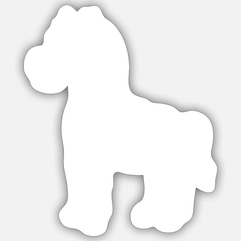 Zebra Comic Animal - Sticker size S (10 x 10 cm) - white matte