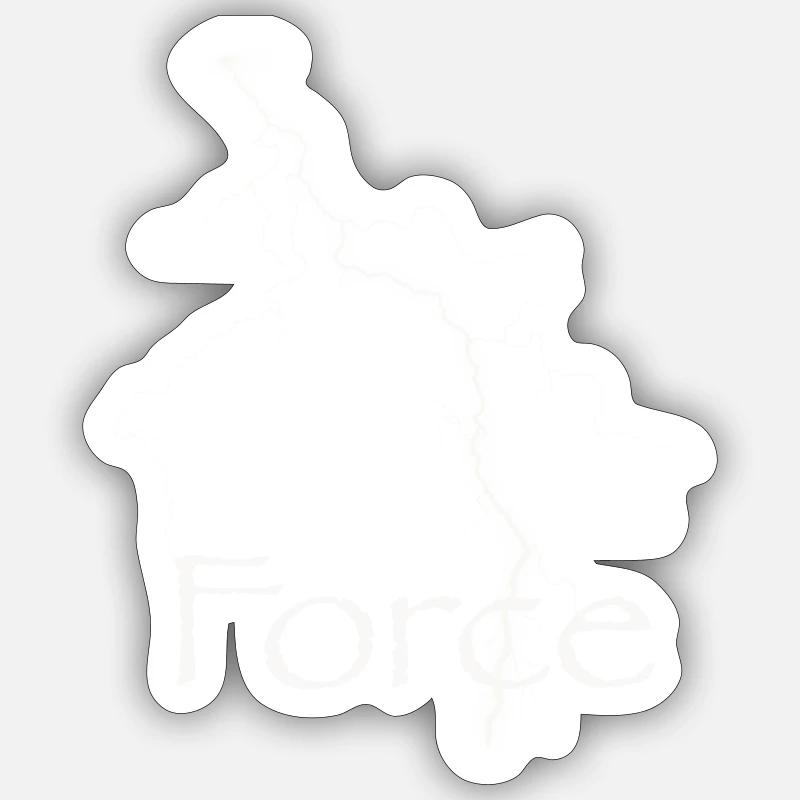 Force de la nature - éclair Sticker taille S (10 x 10 cm)