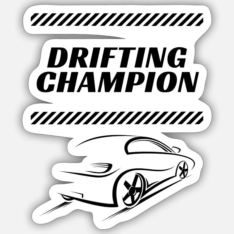 Drifting Champion Sticker Größe S (10 x 10 cm)