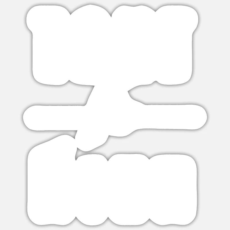 tout va rien Sticker taille S (10 x 10 cm)