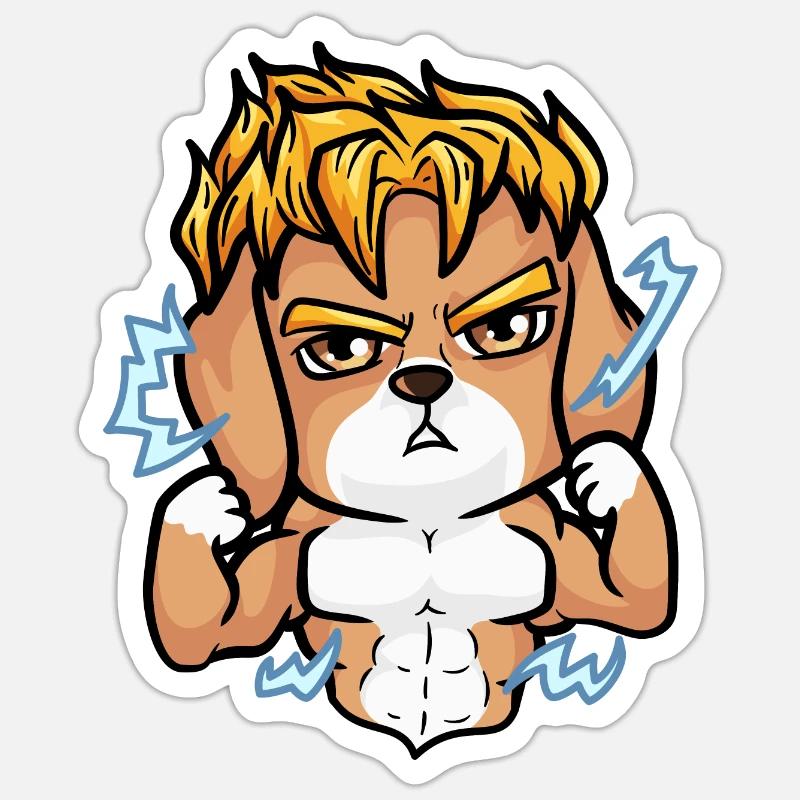 Superheld - Sticker Größe S (10 x 10 cm) - Mattweiß
