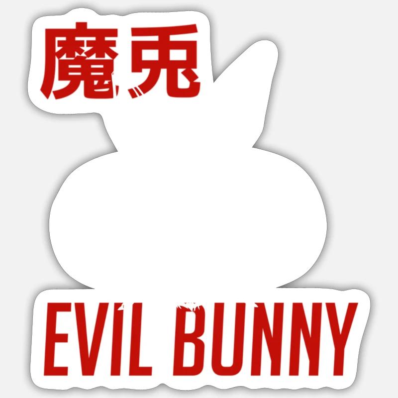Evil Rabbit Sticker size S (10 x 10 cm)
