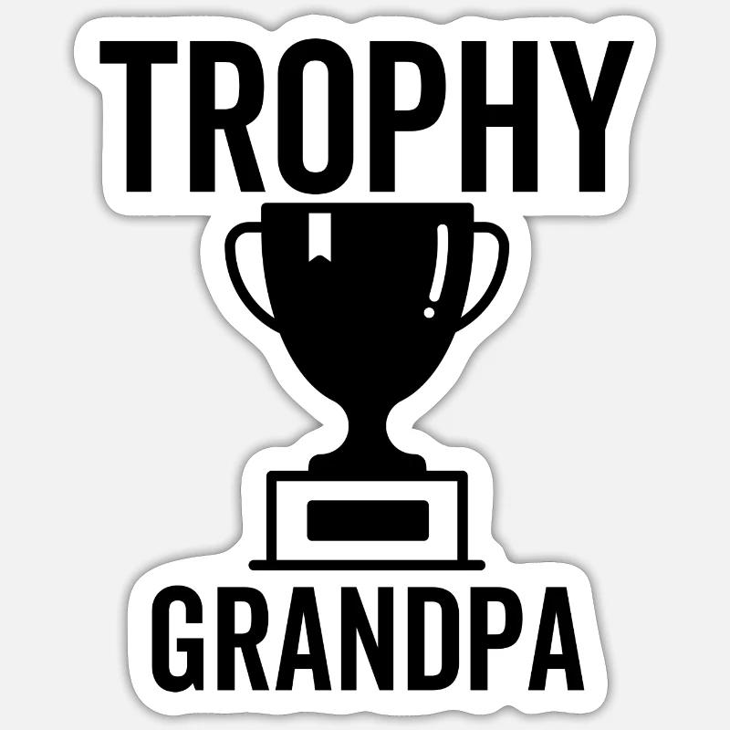 Trophäe Opa Sticker Größe S (10 x 10 cm)